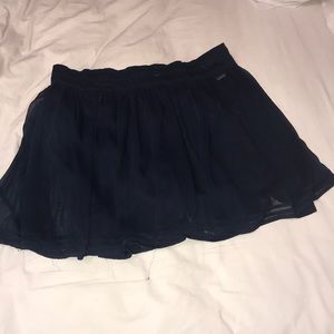 Hollister Skirt Navy Blue Size Large